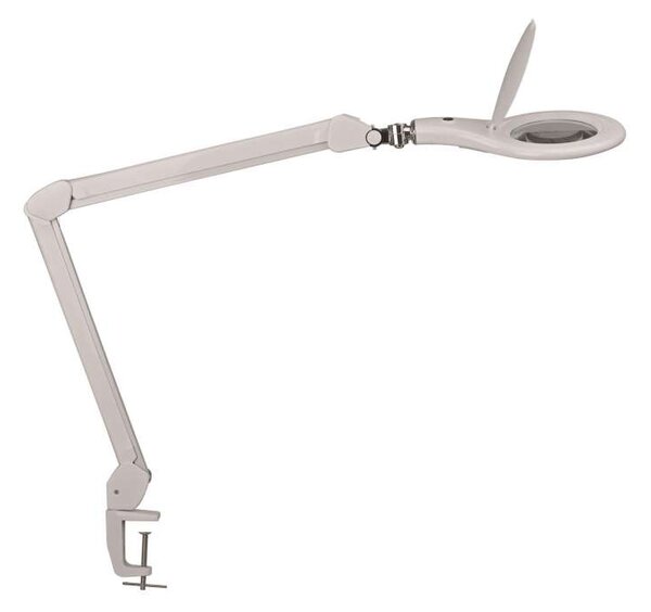 Zvětšovací LED lampa MAULmakro - k upevnění na stůl, bílá