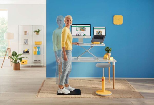 Balanční stolička Leitz ERGO Cosy Stool - klidná modrá