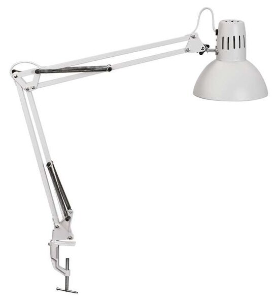 Stolní lampa MAULstudy - k upevnění na stůl, bílá