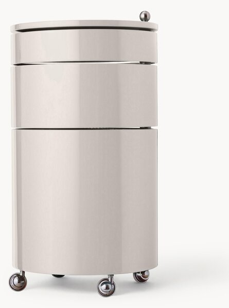Kulatá skříňka na kolečkách Barboy, design Verner Panton