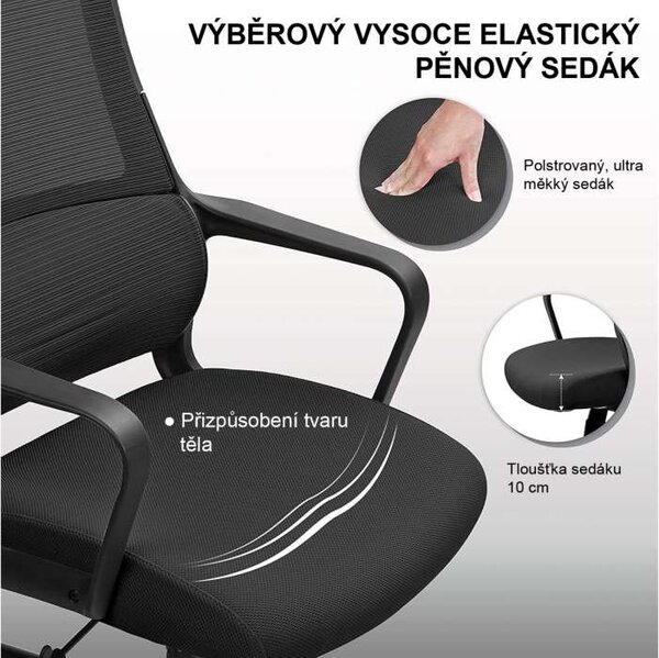Kancelářská židle Melokea, černá