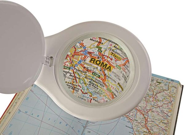 Zvětšovací LED lampa MAULmakro - k upevnění na stůl, bílá