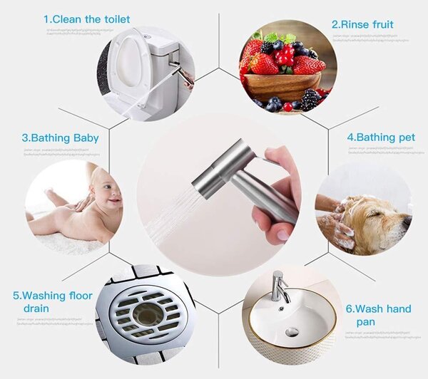 RVS sprcha na bidet pro toaletu se standardním připojení