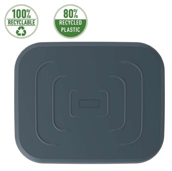 Podpěra nohou Leitz Ergo - 83% recyklovaného plastu, tmavě šedý