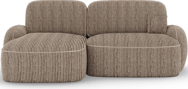 Eltap Rohová sedací souprava Tesalia Materiál a barva potahu: Modullo 20 - světle hnědá, Orientace: levá