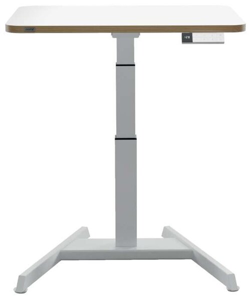 Výškově stavitelný stůl Leitz Ergo, 80 cm - elektrický, bílý