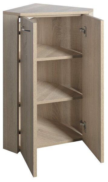Aqualine, ZOJA/KERAMIA FRESH rohová skříňka 35x78x35cm, dub platin, 50323