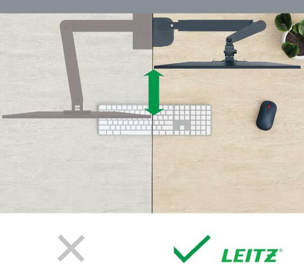 Držák na monitor Leitz Ergo - tmavě šedý