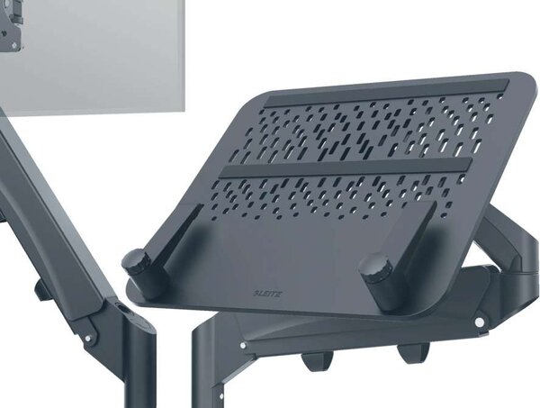 Držák pro monitor a laptop Leitz Ergo - tmavě šedý