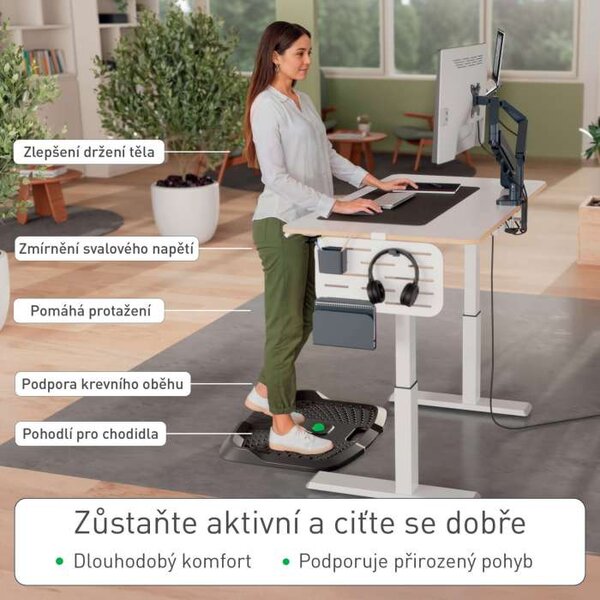 Protiúnavová podložka Leitz Ergo - pro práci vestoje, 60,5 x 68,1 x