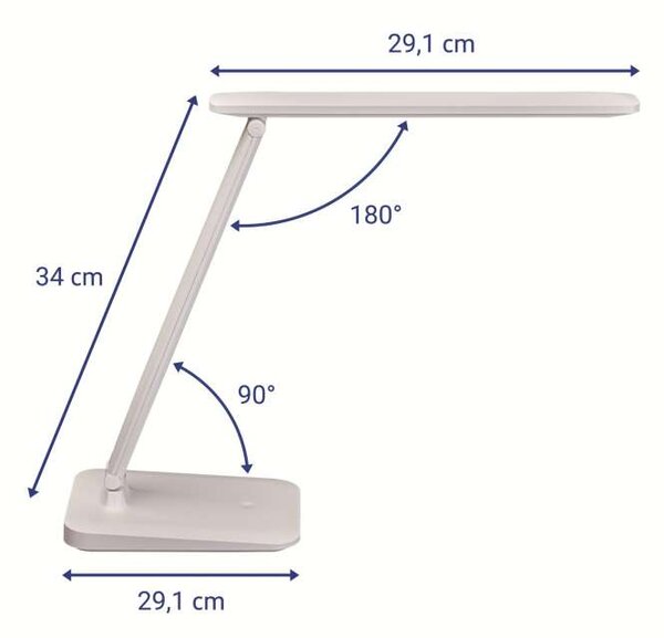 Stolní LED lampa MAULsally - dobíjecí, stmívatelná, bílá