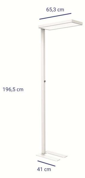 Stojací LED lampa MAULjura - stmívatelná, bílá
