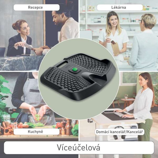 Protiúnavová podložka Leitz Ergo - pro práci vestoje, 60,5 x 68,1 x