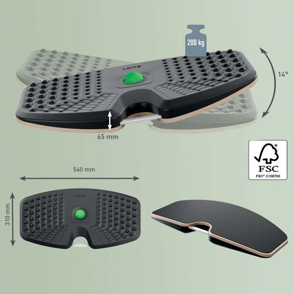 Balanční deska Leitz Ergo - černá