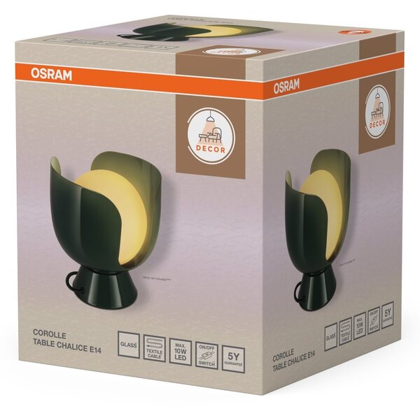 Retro stolní lampička Chalice Zelená