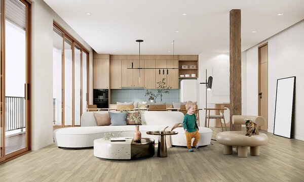 GERFLOR Texline nature Lodge almond GERT NAT 2371 Šíře role 2 m - 2 bm