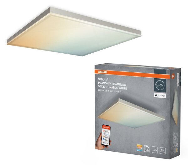 Chytrý LED panel MATTER Planon 300x300mm Laditelná Bílá