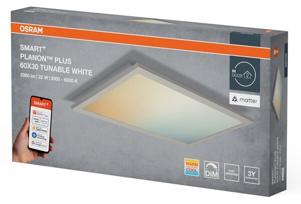 Chytrý LED panel MATTER Planon Plus 600x300mm Laditelná Bílá