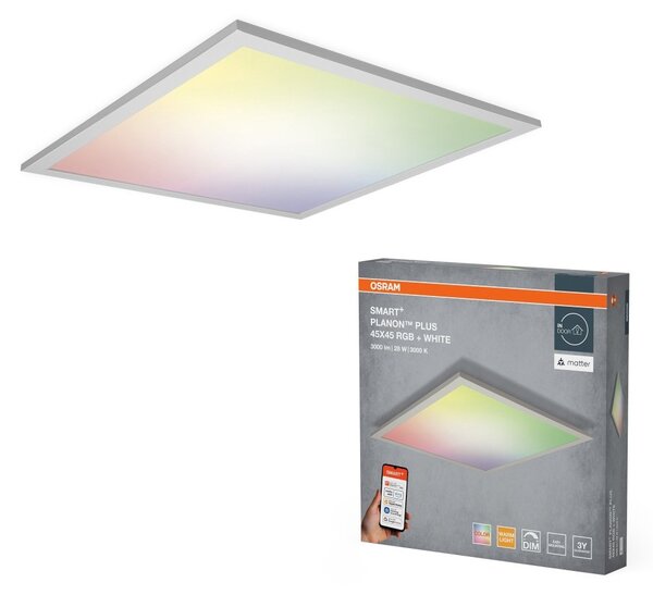 Chytrý LED panel MATTER Planon Plus 450x450mm Vícebarevný RGBW