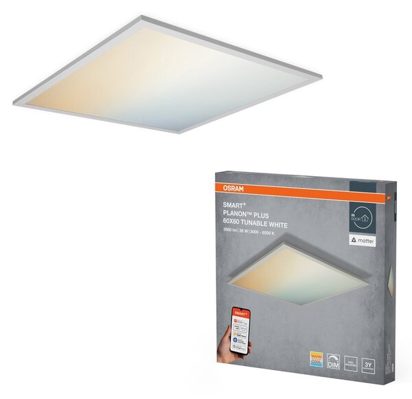 Chytrý LED panel Planon Plus 600x600mm Laditelná Bílá TW