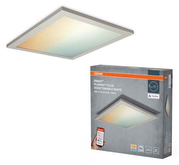 Chytrý LED panel MATTER Planon Plus 300x300mm Laditelná Bílá