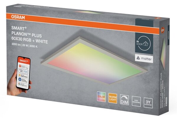 Chytrý LED panel MATTER Planon Plus 600x300mm Vícebarevný RGBW