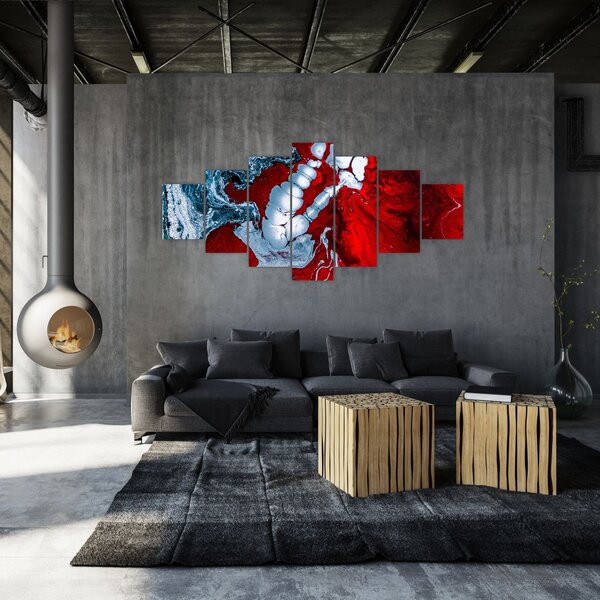 Obraz abstraktních skvrn (210x100 cm)