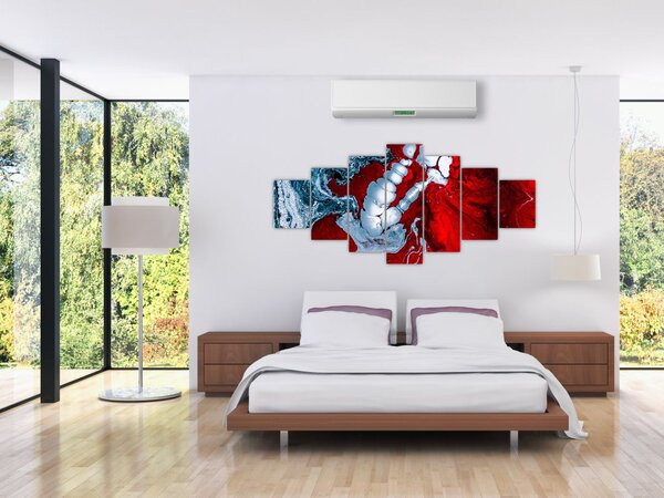 Obraz abstraktních skvrn (210x100 cm)