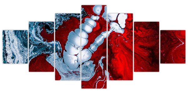 Obraz abstraktních skvrn (210x100 cm)