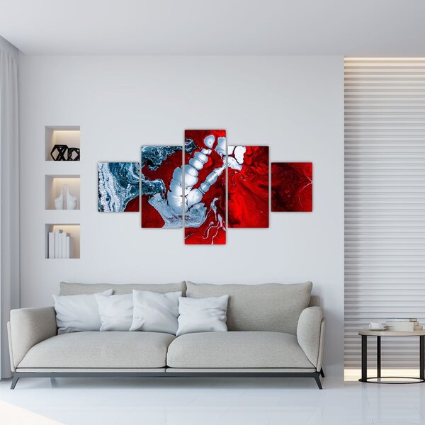 Obraz abstraktních skvrn (125x70 cm)