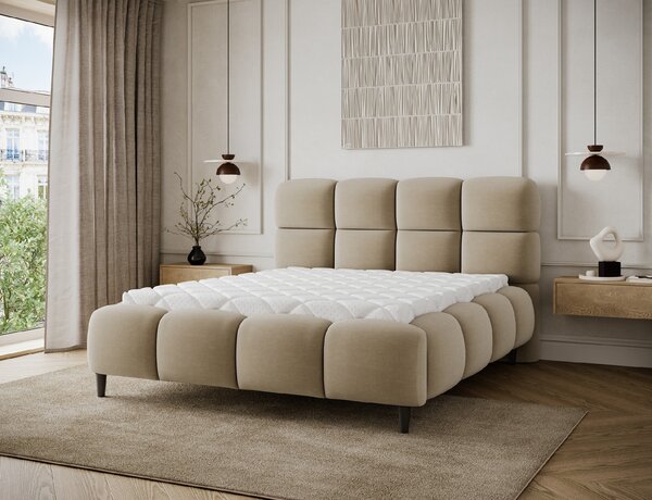 Eltap Čalouněná postel Giberio s úložným prostorem Materiál a barva potahu: Modullo 18 - béžová, Rozměr: 140x200