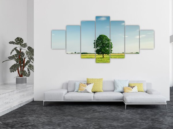 Obraz stromu na louce (210x100 cm)