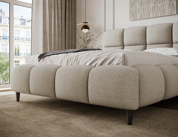 Eltap Čalouněná postel Giberio s úložným prostorem Materiál a barva potahu: Modullo 18 - béžová, Rozměr: 140x200