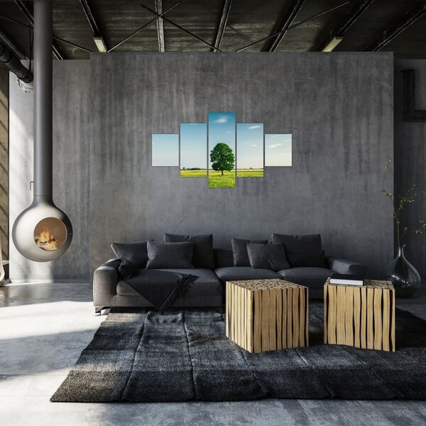 Obraz stromu na louce (125x70 cm)