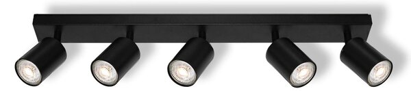 Černá Bodovka LED SPOT ELEMENTAL 5xGU10 605 mm