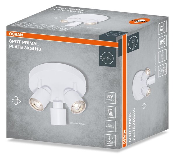 Bílá Bodovka LED SPOT PRIMAL 3xGU10
