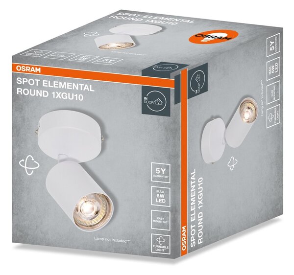 Bílá Bodovka LED SPOT ELEMENTAL 1xGU10