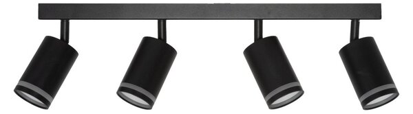 Černá Bodovka LED SPOT PULSE 4xGU10 490 mm