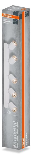 Bílá Bodovka LED SPOT ELEMENTAL 5xGU10 605 mm