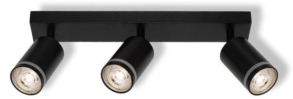 Černá Bodovka LED SPOT PULSE 3xGU10 371 mm