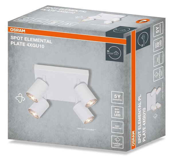 Bílá Bodovka LED SPOT ELEMENTAL 4xGU10