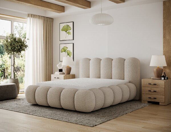Eltap Čalouněná postel Oloroso s úložným prostorem Materiál a barva potahu: Feldor 40 - modrá, Rozměr: 140x200
