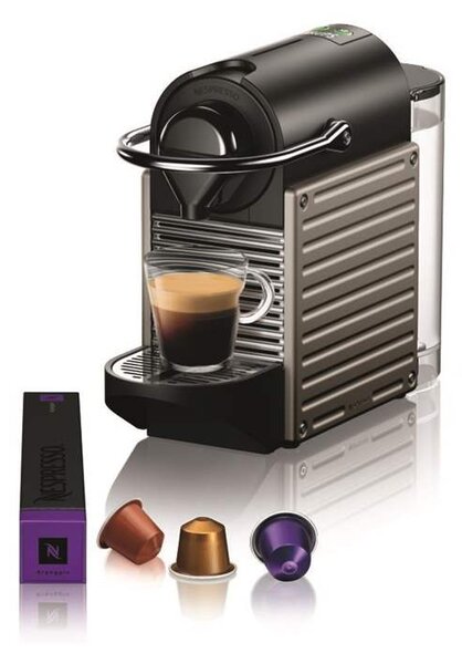 Kapslový kávovar Krups Nespresso Pixie XN304T10 titan