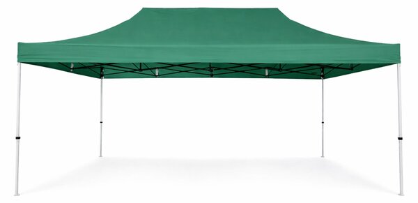Nůžkový párty stan 4x6m ALU Premium – 4 plné bočnice barva Modrá