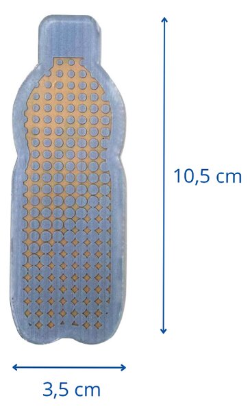 Caimi Brevetti samolepka na odpadkový koš pro tříděný odpad - PLAST, 3,5 x 10,5 cm