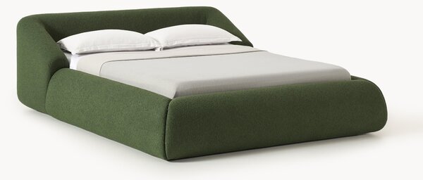 Čalouněná bouclé postel Sofia