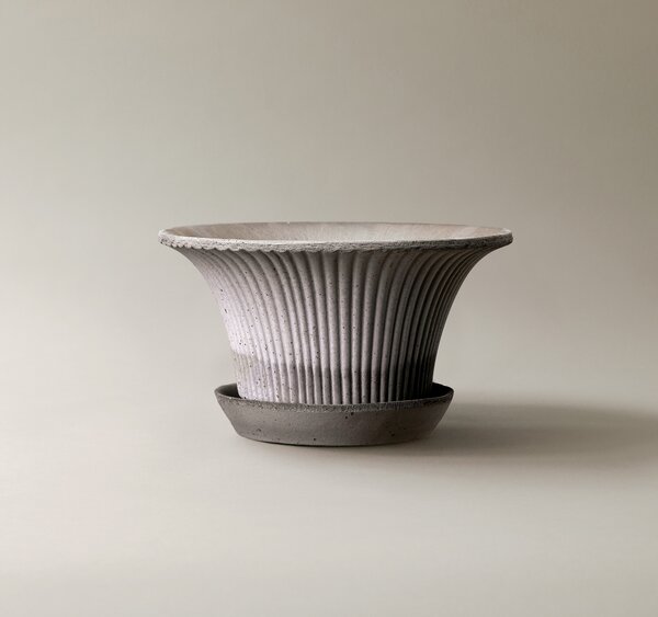 Bergs Potter Terakotový květináč Daisy Grey - 25 cm BP155