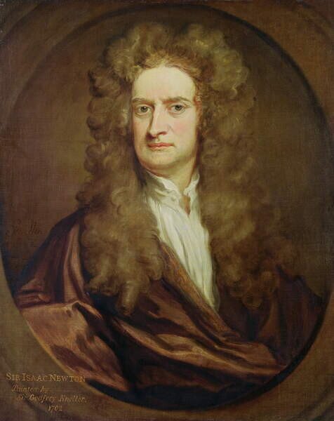Fotografie Portrait of Isaac Newton, 1702, Kneller, Godfrey