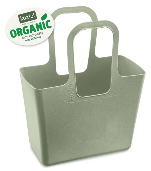 TASCHE taška XL plážová, stojan na časopisy a noviny, na hračky, dřevo Organic KOZIOL (barva-organic zelená)