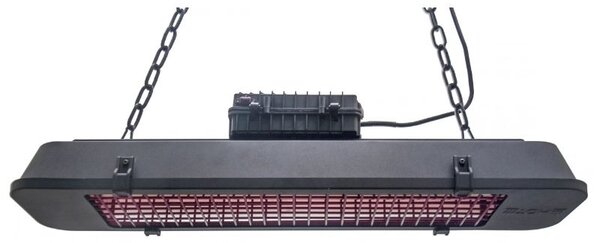 Závěsný terasový infrazářič, 2500 W, černý